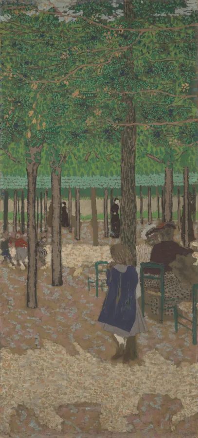 Edouard Vuillard, Under the Trees, 1894, distemper on fabric. Cleveland Museum of Art. Vuillard belonged to the generation of painters for whom the new autumn venue became a regular platform.