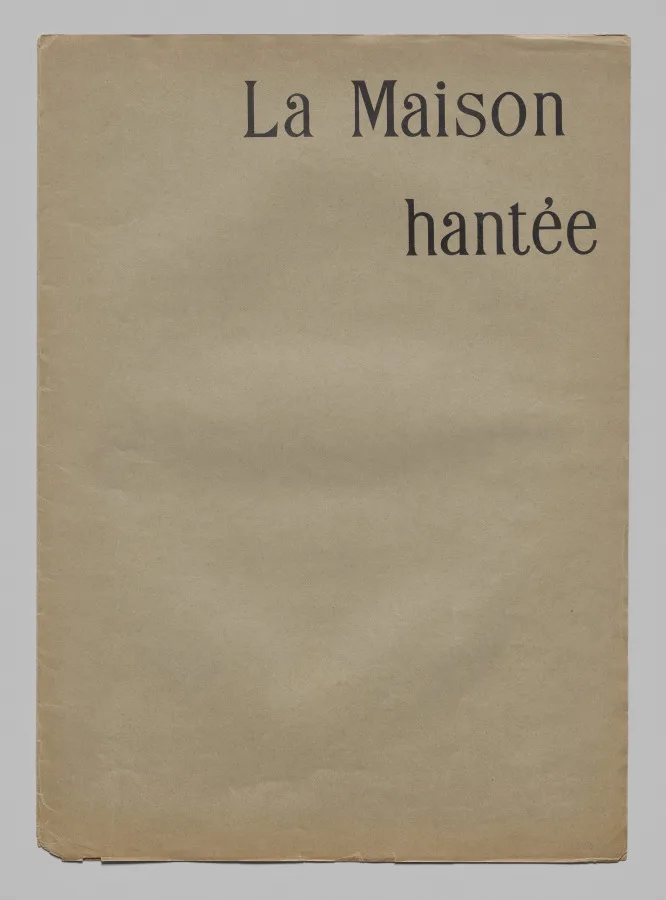 Odilon Redon, Cover, 1896, lithograph on wove paper. Cleveland Museum of Art. Publishers of the 1890s commissioned artists to design the wrapper as carefully as the plates inside.