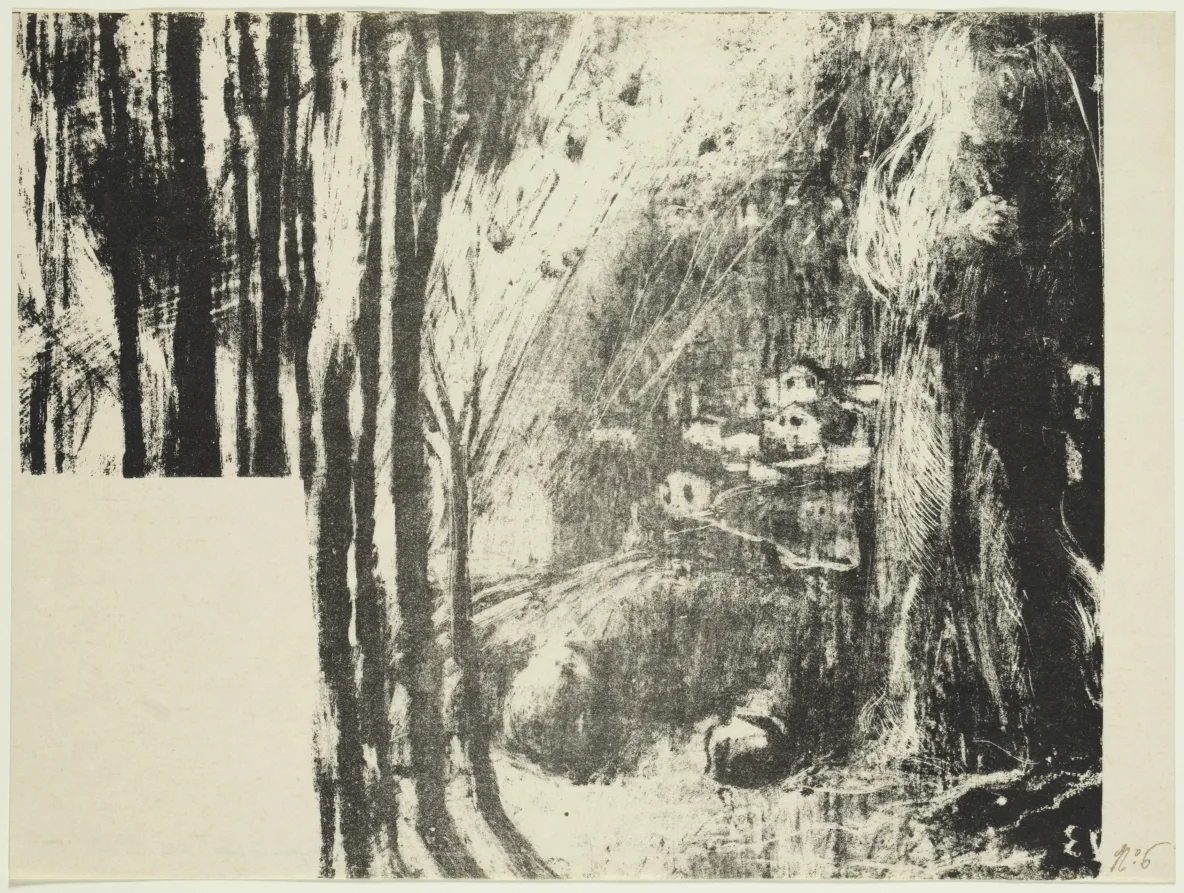 Édouard Vuillard, Beyond Human Forces, part 2, 1897, lithograph. Cleveland Museum of Art. A single strong group of artists can redirect attention toward an entire national scene.