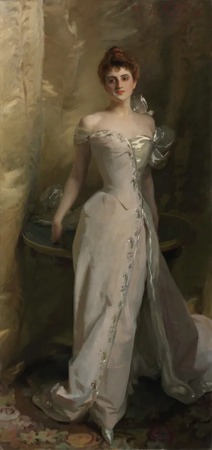 John Singer Sargent, Portrait of Lisa Colt Curtis, 1898, oil on canvas. Cleveland Museum of Art. Sargent worked fast and left the brushwork in plain view, the opposite of a hyperrealist finish.